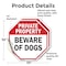 Signmission Private Property Beware of Dogs, 10 inch X 10 inch, Vinyl Decal, 2PK OC-D-2PACK-10-138 - alternate 4