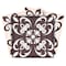 Homeroots 5" X 5" Light Brown And White Mosaic Peel And Stick Removable Tiles 390789 - alternate 1