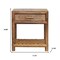 Homeroots 20" Brown Solid Wood One Drawer Nightstand 651836 - alternate 6
