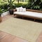 Homeroots 10' X 14' Wheat And Ivory Geometric Washable Indoor Outdoor Area Rug 600791 - alternate 1