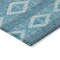 Homeroots 5' X 8' Teal Blue Gray And Ivory Geometric Washable Indoor Outdoor Area Rug 599671 - alternate 9