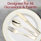Smarty Had A Party Gold Disposable Plastic Cutlery and Cup Set, 120PK 79512-G-CASE - alternate 8