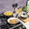 Gibson Home Plaza Cafe 7 Piece Forged Aluminum Cookware Set in Black 96892.07R - alternate 7
