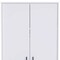 Homeroots 71" White Wood Two Door Single Drawer Combo Dresser 403754 - alternate 5