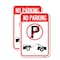 Signmission No Parking No Parking Symbol and Tow Truck Symbol, 18'' X 24'' 2 Signs, Heavy Gauge Aluminum, 2PK A-1824-2PACK-23818 - alternate 1