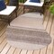 Jonathan Y Evan Modern Rustic Organic Curve Gradient Brown 5 ft. x 8 ft. Indoor/Outdoor Shaped Area Rug SHP102A-5 - alternate 6