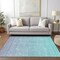 Homeroots 5' X 8' Sky Blue And Teal Blue Ombre Washable Indoor Outdoor Area Rug 588985 - alternate 8