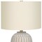 Homeroots 24" Cream Geometric Table Lamp With Cream Drum Shade 545858 - alternate 7