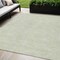 Homeroots 5' X 8' Artichoke Green And Ivory Geometric Washable Indoor Outdoor Area Rug 602402 - alternate 1