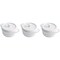 Staub Ceramic 3-pc Mini Round Cocotte Setand, White 1015095 - alternate 1