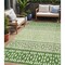 Homeroots 5' X 8' Green Sage And Ivory Geometric Washable Indoor Outdoor Area Rug 613844 - alternate 1