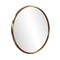 Homeroots 20" Antiqued Brass Round Metal Framed Accent Mirror 401210 - alternate 4