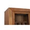 Homeroots 42in Brown Solid Wood And Glass Bar Cabinet With Four Shelves 489036 - alternate 7