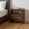 Homeroots 23" Brown Solid Wood Two Drawer Nightstand 701720 - alternate 7