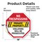 Signmission No Trespassing Private Property Vio, 18 Inch X 18 Inch, Vinyl Decal OC-D-18-99 - alternate 4