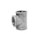 Anvil Reducing Tee 1in FPT X 1in D FPT Black Malleable Iron Black 8700120556 - alternate 3