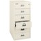 Fireking 6 Drawer, 1 Hr Fire, Vertical, 25" wide for Card Check & Notes Ivory White 6-2552-CIW - alternate 3