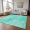Homeroots 5' X 8' Teal Blue And Aqua Nautical Washable Indoor Outdoor Area Rug 581750 - alternate 9