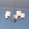 Vaxcel Bellwood 5-Light Satin Nickel Chandelier Glass Shade Dining Room Pendant Fixture H0312 - alternate 6