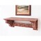 Homeroots 30in Red Distressed Wood Four Hook Wall Mounted Hanging Coat Rack 274518 - alternate 6