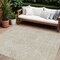 Homeroots 8' X 10' Beige And Brown Abstract Washable Indoor Outdoor Area Rug 594902 - alternate 1