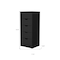 Homeroots 18" Black Manufactured Wood Five Drawer Narrow Dresser 518028 - alternate 6