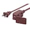 Monoprice SPT Extension Cord, 16 AWG, Indoor, 16/2, 3 Outlets, 1-15R, Brown, 1-15P, 6 ft 13821 - alternate 1