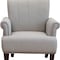 Homeroots 30" Light Gray and Brown Upholstered Arm Chair 526471 - alternate 7