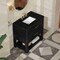 James Martin Vanities Lucian 36" Single Vanity, Carbon Oak, w/ 3 CM Phantome Eclos Widespread Top D704-V36-CBO-WPHT - alternate 4