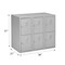 Diversified Spaces Metal Locker Base, Gray Frame LB-6 - alternate 2