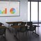 Regency Kobe T-Base Training Seminar Table W/ 2 M Stack Chairs, 66 in W, 30 in L, Neo Walnut MKTRCT6630NW47BK - alternate 6