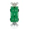 Leviton Straight Blade Receptacle, 5-15R, 15 A, 125V AC, Surface Mount, Self-Grounded MT162-2GN - alternate 1