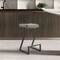 Armen Living Atlantis 30in Backless Bar Stool with Matte Black Iron and Vintage Gray Faux Leather LCAT30BLKVGRY - alternate 6
