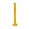 Mytee Products 4 inx4 inx42 in Bolt-On Steel Rigid Post & 8 ftx15 in 3-Rib Guard Rails for Corner GR3RP-4208-KIT - alternate 5