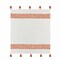 Homeroots 50" X 60" Orange Woven Cotton Striped Throw Blanket with Tassels 516506 - alternate 5