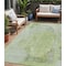 Homeroots 5' X 8' Artichoke Green And Mint Green Abstract Washable Indoor Outdoor Area Rug 615681 - alternate 1