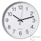 Clockswise Silver 10-In Analog Clock - Silent, Non-Ticking for Wall Battery-Operated Perfect for Home QI004744.SI.10 - alternate 10
