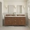 James Martin Vanities Lorelai 72" Double Vanity, Mid-Century Walnut, w/ 3 CM Tajnar Eclos Top 424-V72-WLT-3TJR - alternate 9