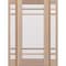 Doornmore G10502, 65.25" x 82" ( 36" Door + 2x12" Side) Left Hand, Mahogany SDL 5 Lite Exterior Door G10502-SW-3680-G10502-SL_1-2_LI - alternate 1