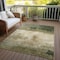 Homeroots 8' X 10' Fern Green And Beige Abstract Washable Indoor Outdoor Area Rug 603020 - alternate 8