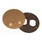 Raco 3-7/8 in. Dia Brass Duplex Cover with Lift Lids, Round 6249 - alternate 3