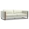 Homeroots 83" Gray Leather Wood Sofa 641139 - alternate 6