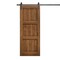 Sartodoors Modern Barn Door 32 x 84 inches, Ego 5010 Cognac Oak Veneer, 6.6FT Rail Track Heavy Hardware Set ,  EGO5010BD-B-DKO-3284 - alternate 1