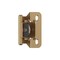 Amerock 1/4in 6mm Overlay Single Demountable Partial Wrap Champagne Bronze Cabinet Hinge, 1 Pair BPR8715CZ - alternate 1