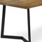 Homeroots 72" Natural and Charcoal Solid Wood and Iron Frame Base Dining Table 640703 - alternate 4