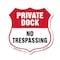Signmission Private Dock Shield Sign No Trespassing, 12 Inch X 12 Inch, Aluminum Metal Sign SHI-A-12-434 - alternate 1