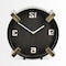 Homeroots 10" Black Stainless Steel Table Clock 376242 - alternate 4