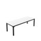 Homeroots 46" White and Black Wood and Iron Dining Table 635743 - alternate 1