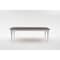 Homeroots 94" Dark Brown And White Solid Wood Dining Table 397669 - alternate 6