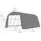 Shelterlogic ShelterCoat 15 x 28 x 12 ft Grey Wind And Snow Rated Garage Round 95333 - alternate 10